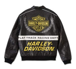 HARLEY-DAVIDSON MENS START YOUR ENGINES LEATHER RACING JACKET