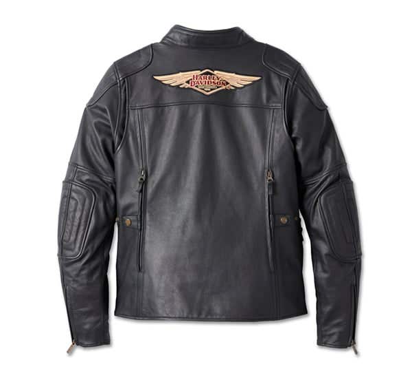 HARLEY-DAVIDSON WOMENS 120TH ANNIVERSARY NOSTALGIA TRIPLE VENT SYSTEM LEATHER JACKET