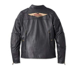 HARLEY-DAVIDSON WOMENS 120TH ANNIVERSARY NOSTALGIA TRIPLE VENT SYSTEM LEATHER JACKET