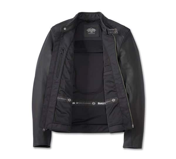 HARLEY-DAVIDSON MENS 120TH ANNIVERSARY REVELRY LEATHER JACKET