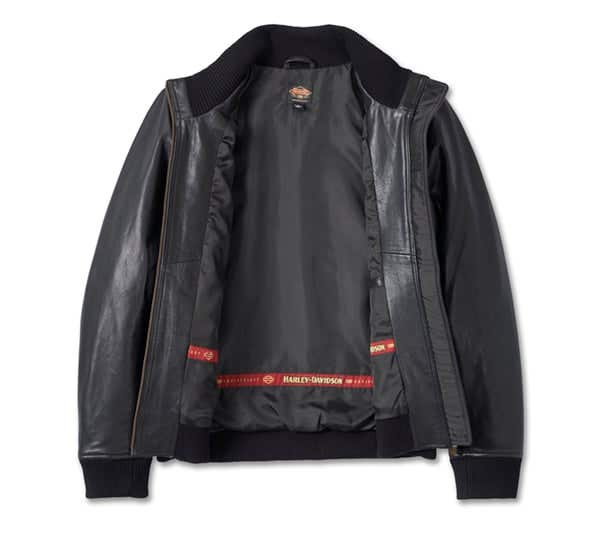 HARLEY-DAVIDSON WOMENS 120TH ANNIVERSARY BOMBER LEATHER JACKET