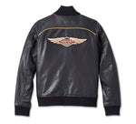 HARLEY-DAVIDSON WOMENS 120TH ANNIVERSARY BOMBER LEATHER JACKET