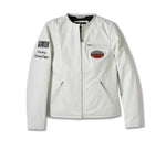 HARLEY-DAVIDSON WOMENS 120TH ANNIVERSARY CAFE RACER LEATHER JACKET