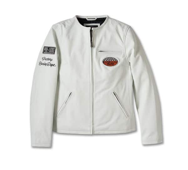 HARLEY-DAVIDSON WOMENS 120TH ANNIVERSARY CAFE RACER LEATHER JACKET