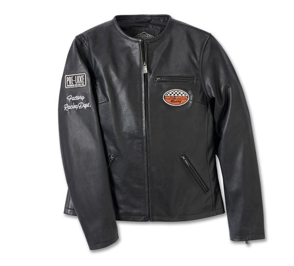 HARLEY-DAVIDSON WOMENS 120TH ANNIVERSARY CAFE RACER LEATHER JACKET
