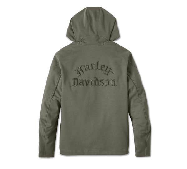 HARLEY-DAVIDSON MENS H-D DEFLECTOR 2.0 HOODED RIDING FLEECE