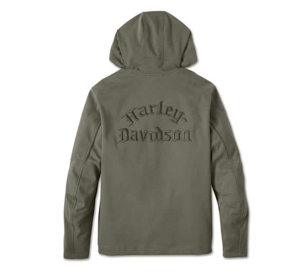 HARLEY-DAVIDSON MENS H-D DEFLECTOR 2.0 HOODED RIDING FLEECE