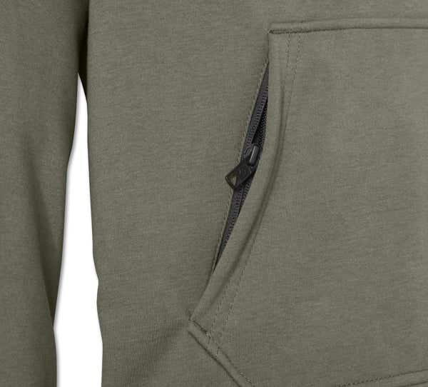 HARLEY-DAVIDSON MENS H-D DEFLECTOR 2.0 HOODED RIDING FLEECE