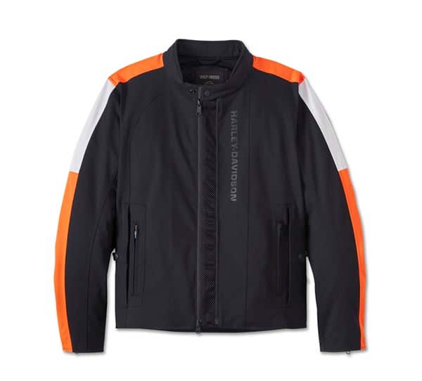HARLEY-DAVIDSON MENS FULTON TRIPLE VENT SYSTEM 2.0 RIDING JACKET