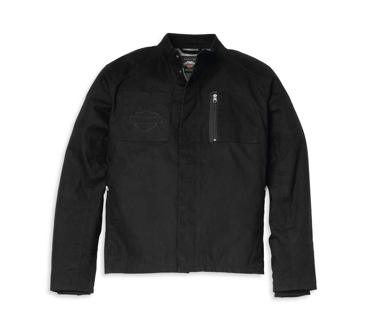 HARLEY-DAVIDSON MENS RENDEVOUS WAXED CANVAS RIDING JACKET