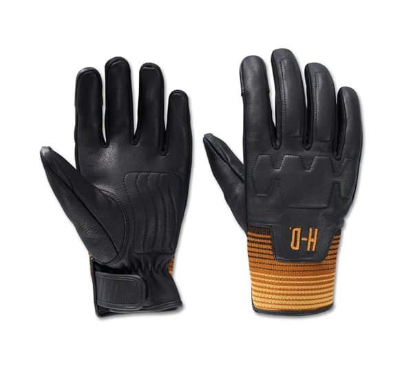HARLEY-DAVIDSON MENS DISCORD MIXED MEDIA GLOVES