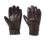 HARLEY-DAVIDSON MENS GILD WATERPROOF LEATHER GLOVES