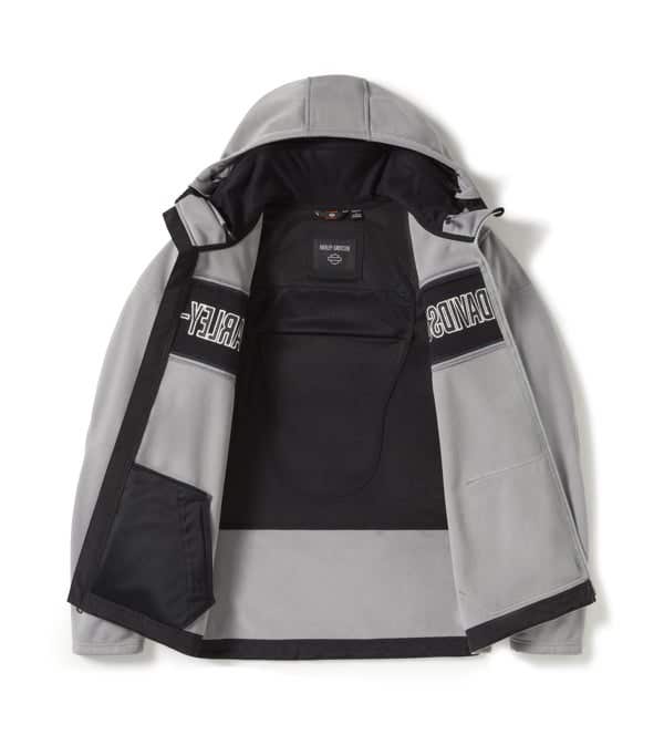 HARLEY-DAVIDSON MENS TRENTON DEFLECTOR 2.0 HOODED RIDING FLEECE
