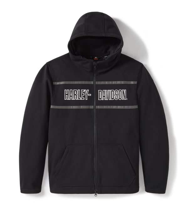 HARLEY-DAVIDSON MENS TRENTON DEFLECTOR 2.0 HOODED RIDING FLEECE