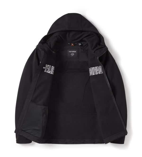 HARLEY-DAVIDSON MENS TRENTON DEFLECTOR 2.0 HOODED RIDING FLEECE