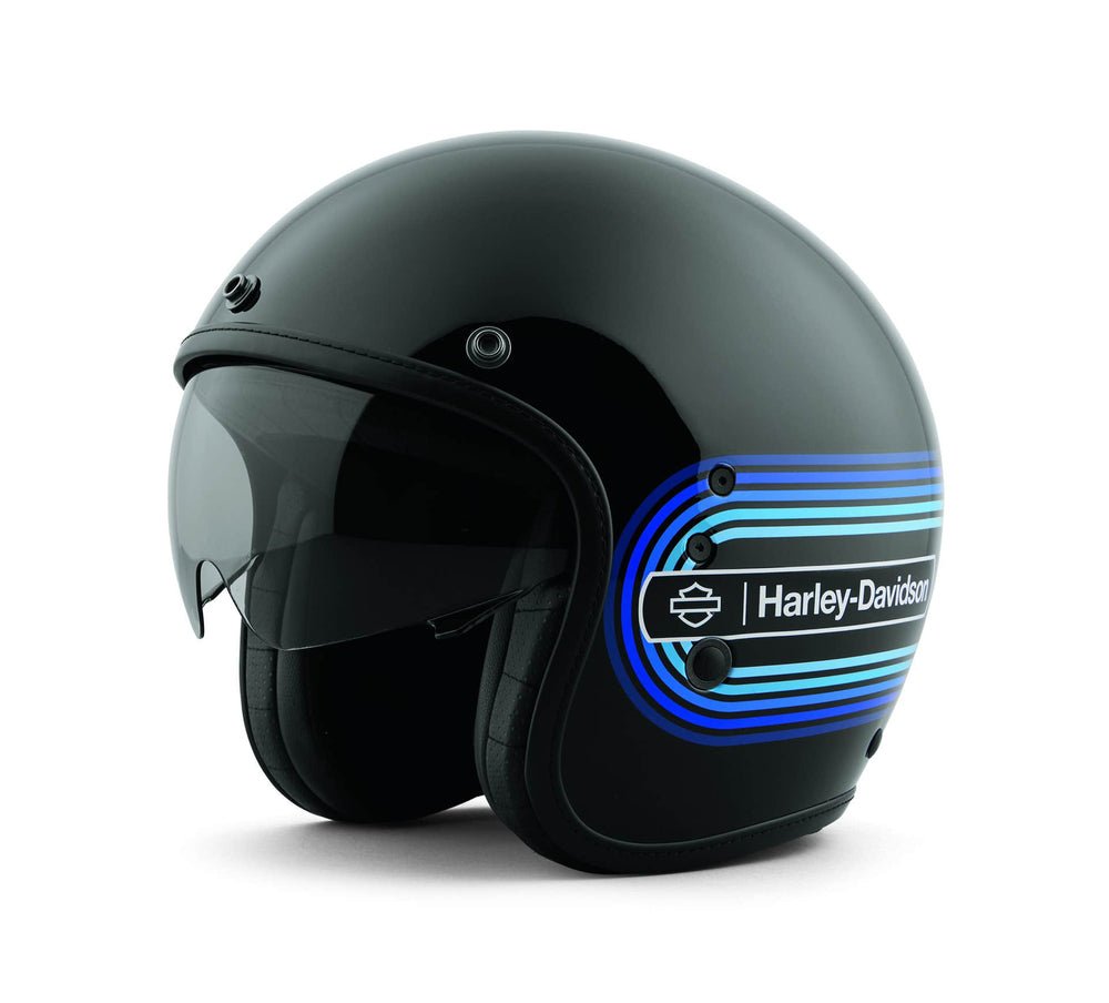 HARLEY-DAVIDSON RETRO TANK STRIPE II SUN SHIELD X14 34 HELMET