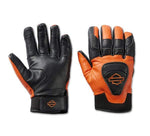 HARLEY-DAVIDSON MENS OVATION WATERPROOF LEATHER GLOVES