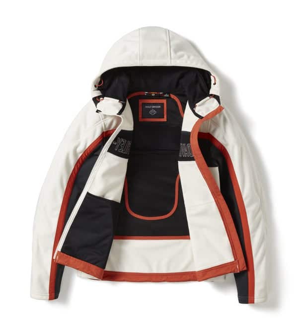 HARLEY-DAVIDSON WOMENS TRENTON DEFLECTOR 2.0 HOODED RIDING FLEECE