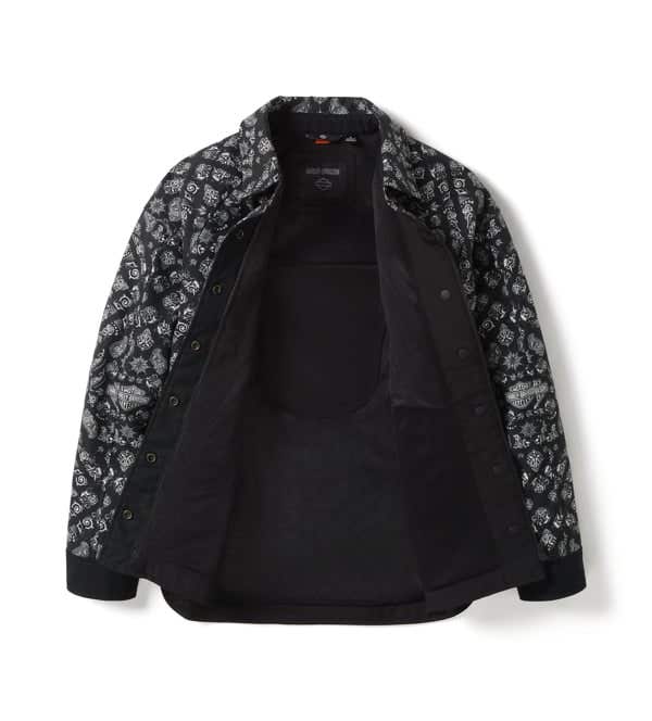 HARLEY-DAVIDSON WOMENS OPERATIVE SMOCK RIDING SHIRT JACKET