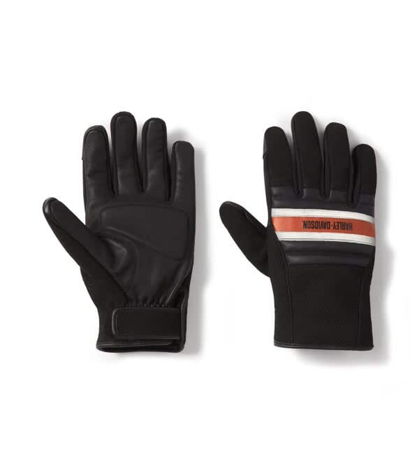 HARLEY-DAVIDSON MENS TRENTON DYNA KNIT RIDING GLOVES