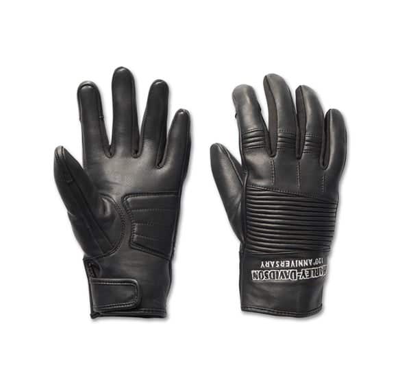 HARLEY-DAVIDSON WOMENS 120TH ANNIVERSARY REVELRY LEATHER GLOVES