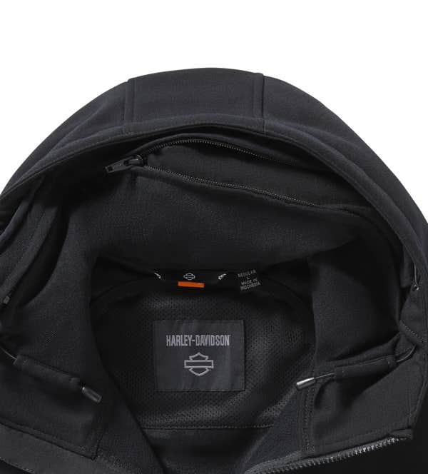 HARLEY-DAVIDSON MENS H-D DEFLECTOR 2.0 HOODED RIDING FLEECE