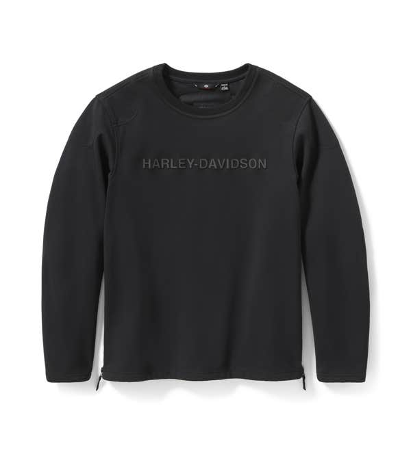 HARLEY-DAVIDSON MENS H-D DEFLECTOR CREW RIDING FLEECE