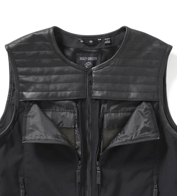 HARLEY-DAVIDSON MENS H-D LONG HAUL UTILITY VEST