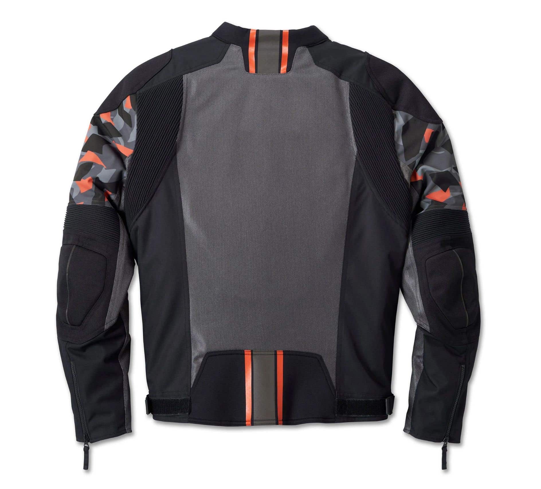 HARLEY-DAVIDSON MENS BRAWLER CAMO MIXED MEDIA JACKET