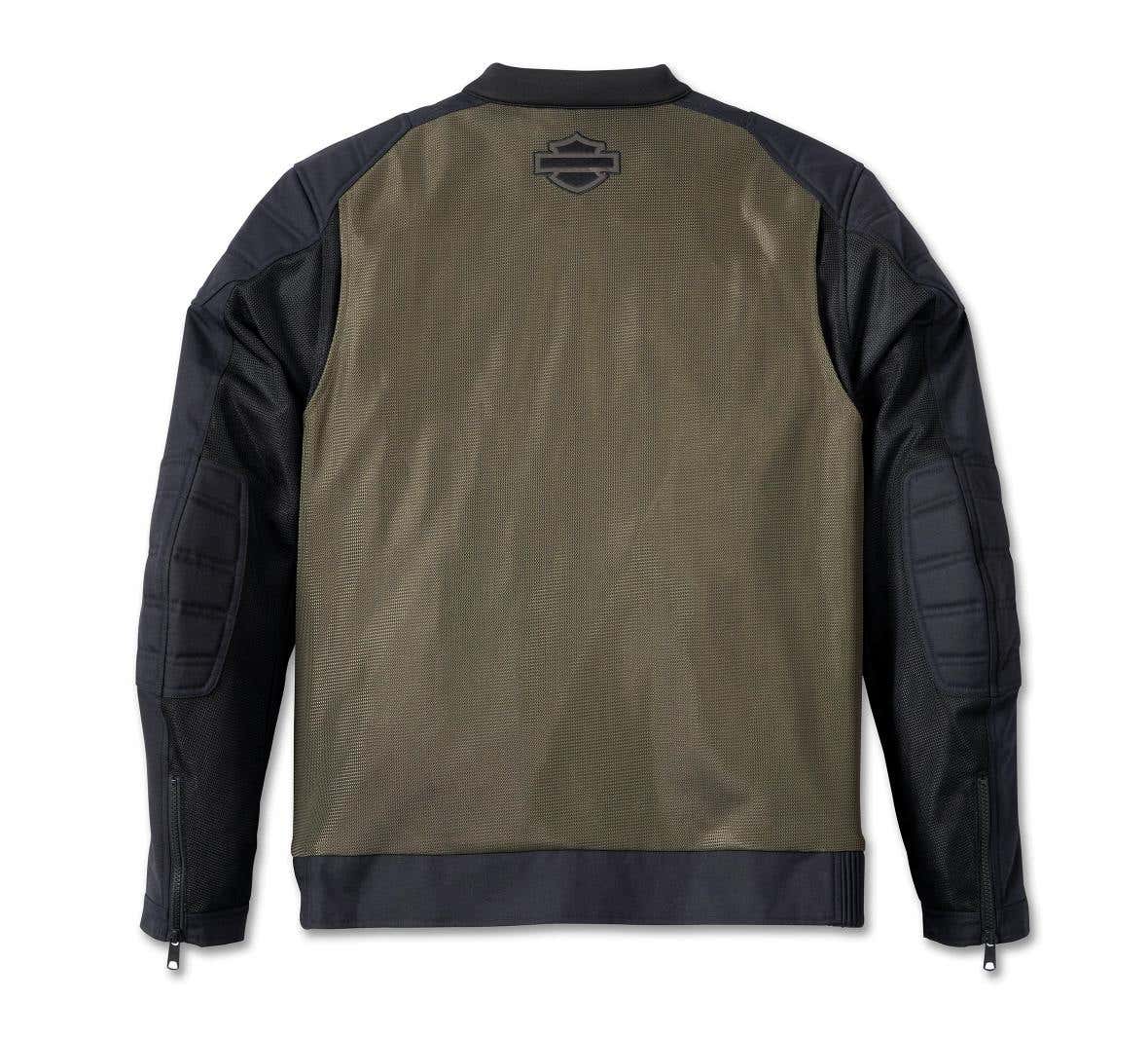 HARLEY-DAVIDSON MENS ZEPHYR MESH JACKET WITH ZIP-OUT LINER