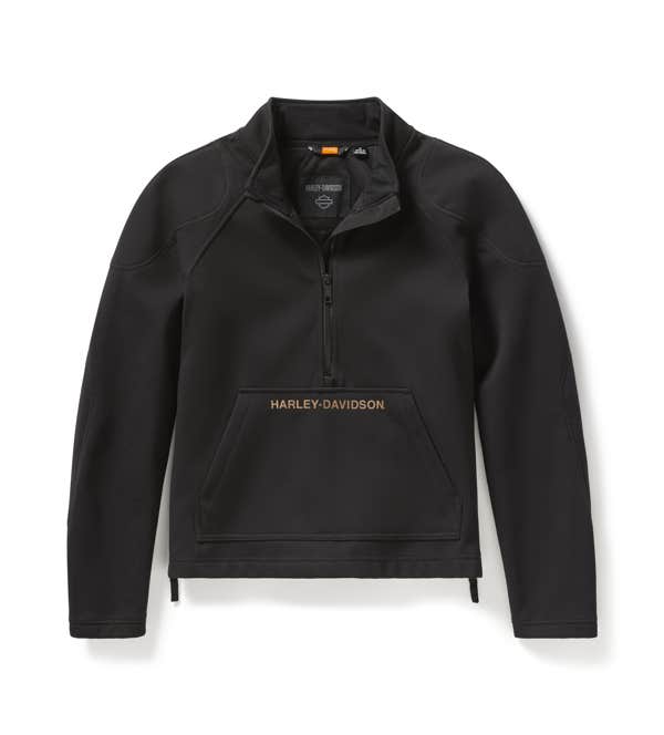 HARLEY-DAVIDSON WOMENS H-D DEFLECTOR HALF ZIP RIDING FLEECE