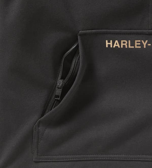 HARLEY-DAVIDSON WOMENS H-D DEFLECTOR HALF ZIP RIDING FLEECE