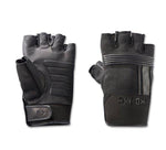 HARLEY-DAVIDSON MENS CENTERLINE MIXED MEDIA FINGERLESS GLOVES