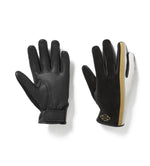 HARLEY-DAVIDSON WOMENS H-D LEATHER MIXED MEDIA RIDING GLOVES