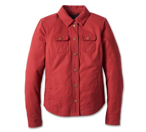 HARLEY-DAVIDSON WOMENS 120TH ANNIVERSARY OPERATIVE RIDING SHIRT JACKET