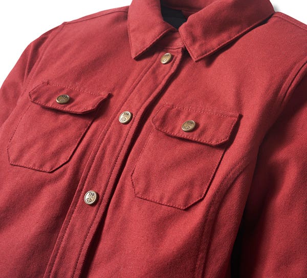 HARLEY-DAVIDSON WOMENS 120TH ANNIVERSARY OPERATIVE RIDING SHIRT JACKET