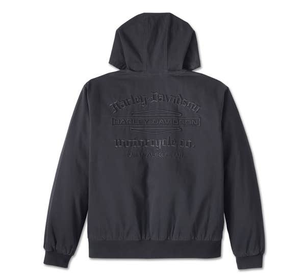 HARLEY-DAVIDSON MENS BAR & SHIELD WORKWEAR HOODED JACKET