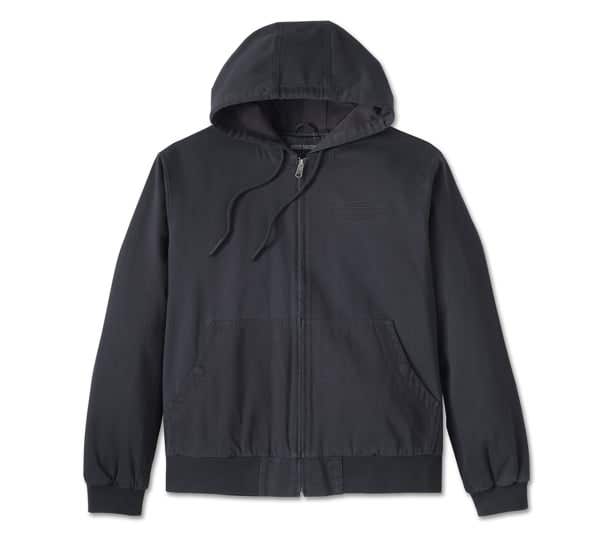 HARLEY-DAVIDSON MENS BAR & SHIELD WORKWEAR HOODED JACKET