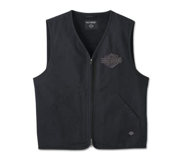 HARLEY-DAVIDSON MENS BAR & SHIELD VEST