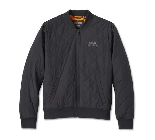 HARLEY-DAVIDSON WOMENS OLD ENGLISH ROSE QUILTED BOMBER