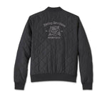 HARLEY-DAVIDSON WOMENS OLD ENGLISH ROSE QUILTED BOMBER
