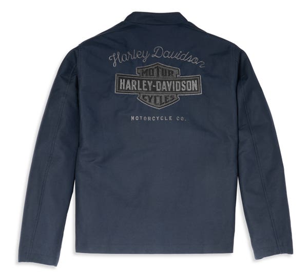 HARLEY-DAVIDSON MENS CHAINSTITCH EMBROIDERY TWILL JACKET