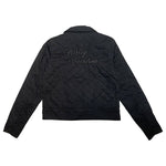 HARLEY-DAVIDSON WOMENS SILVER WING SCRIPT FONT MOTORCYCLE JACKET