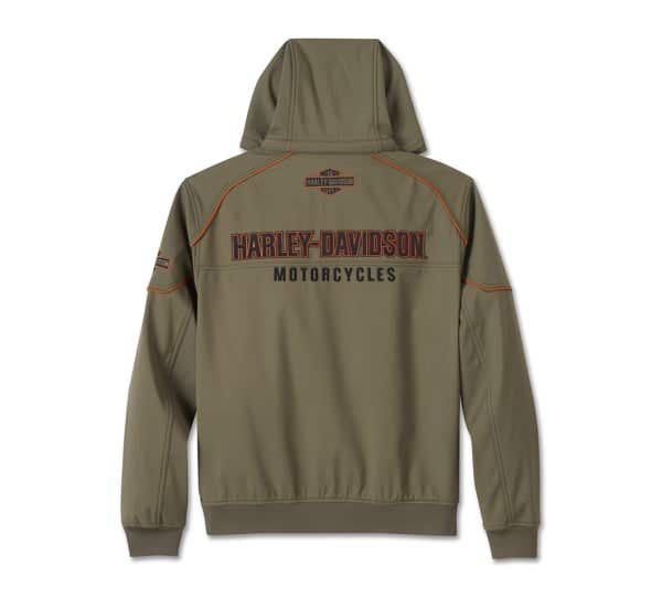 HARLEY-DAVIDSON MENS IDYLL WINDPROOF SOFT SHELL JACKET