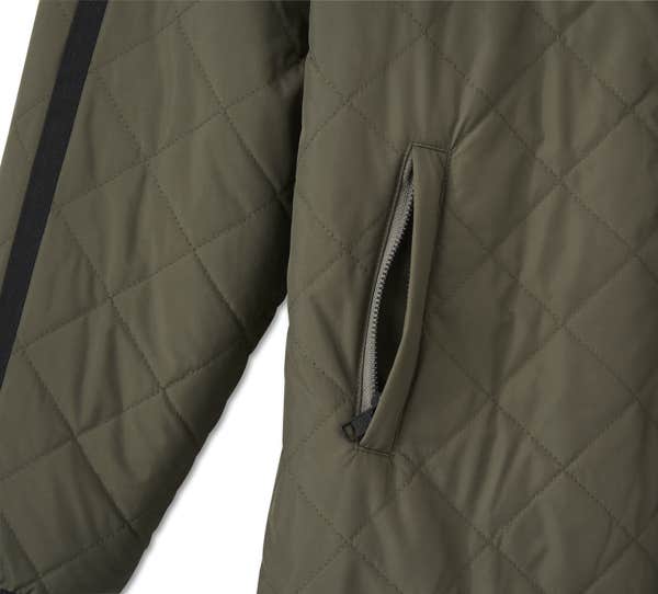 HARLEY-DAVIDSON WOMENS REVERSIBLE QUILTED SHERPA COAT