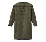 HARLEY-DAVIDSON WOMENS REVERSIBLE QUILTED SHERPA COAT
