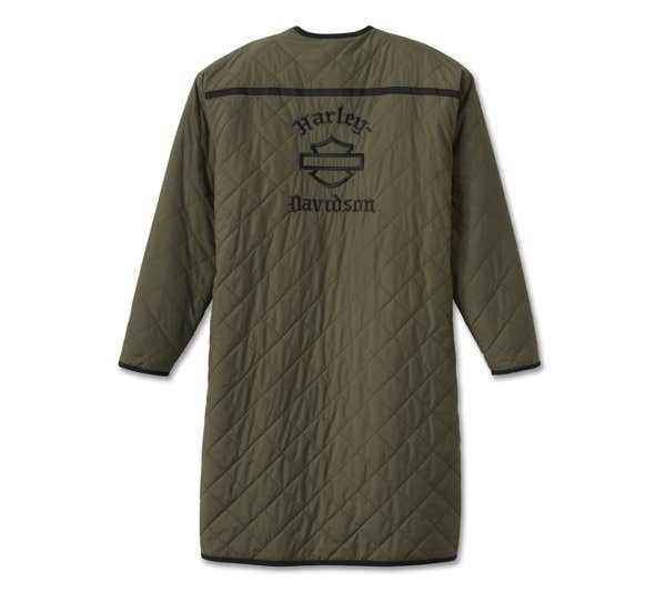 HARLEY-DAVIDSON WOMENS REVERSIBLE QUILTED SHERPA COAT