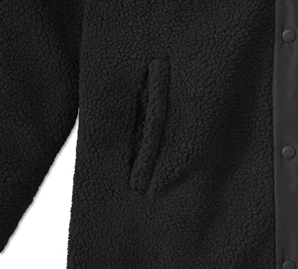 HARLEY-DAVIDSON WOMENS REVERSIBLE QUILTED SHERPA COAT