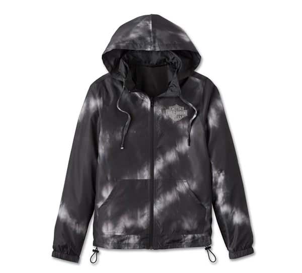 HARLEY-DAVIDSON WOMENS BAR & SHIELD TIE DYE REVERSIBLE JACKET