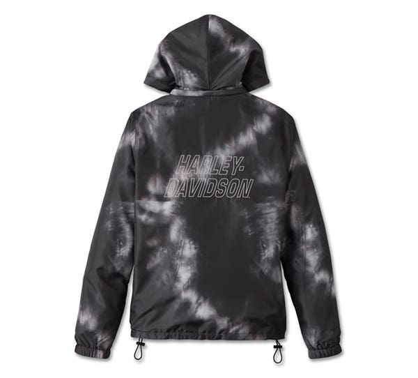 HARLEY-DAVIDSON WOMENS BAR & SHIELD TIE DYE REVERSIBLE JACKET